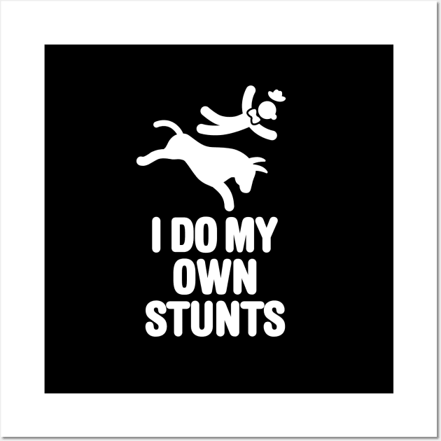 I do my own stunts Funny Rodeo Clown Bullfighter Wall Art by LaundryFactory